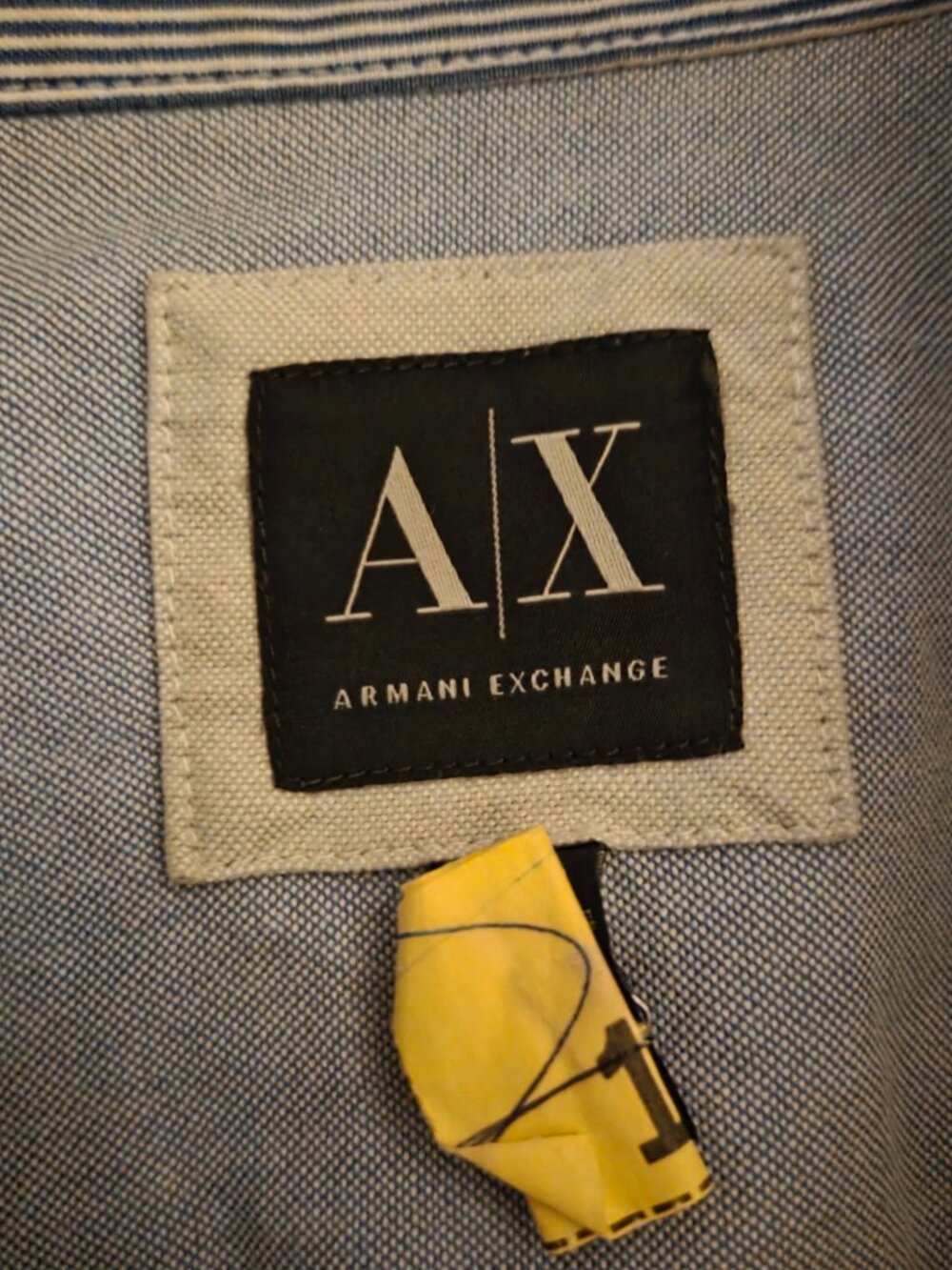 Light blue button down Armani Exchange shirt